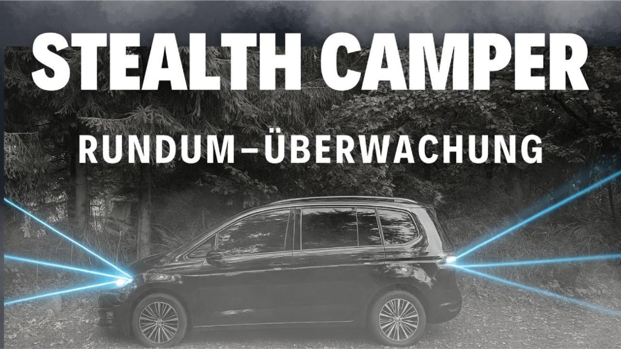 Stealth Camping Sicherheit: Rundum Überwachung im Minicamper mit  kabellosem Rückfahrkamera System