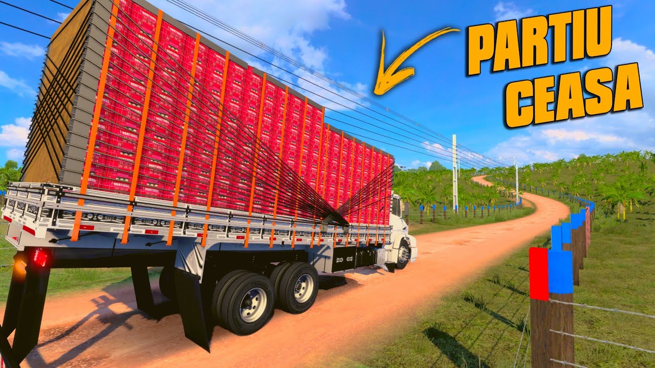 ETS 2 VIDA REAL / Carreguei abacaxi em Alagoas pro Ceasa de S&atilde;o Paulo