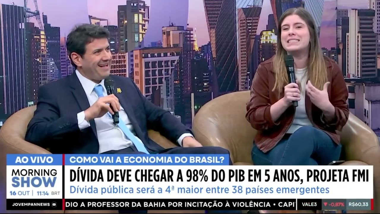Alerta do FMI sobre d&iacute;vida do Brasil e workshop o fim da aposentadoria: Pablo Spyer no Morning Show