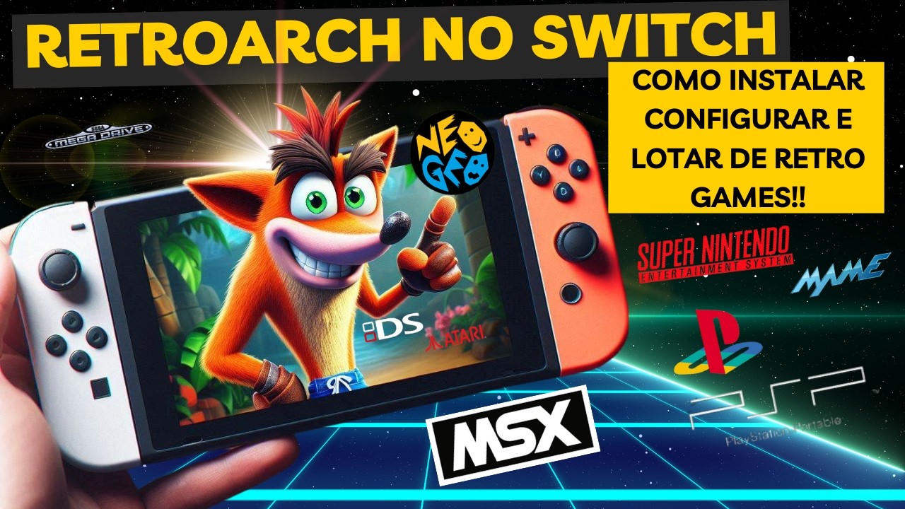 Retroarch no Switch! Instalação, Configuração e Jogos