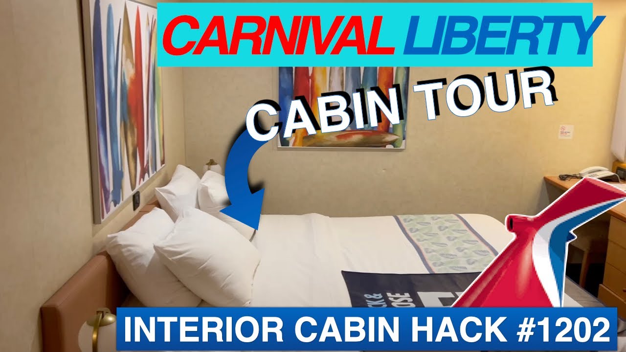 CARNIVAL LIBERTY CABIN TOUR | DECK 1 | INTERIOR HACK |CABIN #1202 #unclegrandpahaven #carnivalcruise