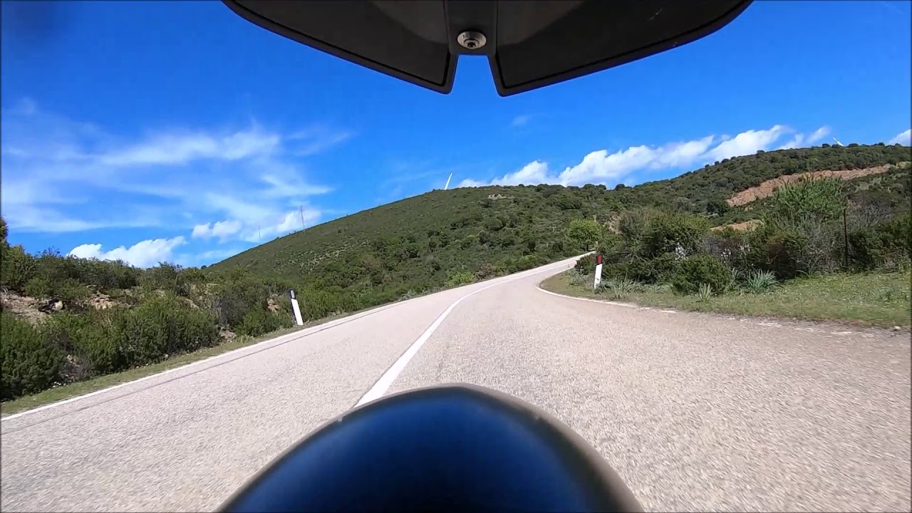 BMW S1000XR on Sardinia - on SP13 from km 22 to km 15 (onboard)