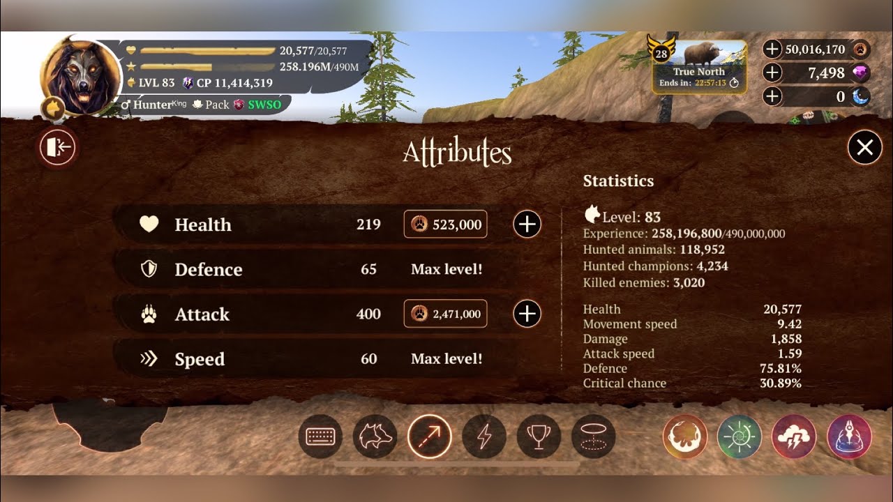 Upgrading My Attack, Using Saved 50M Coins || The Wolf Online Simulator. 🐺