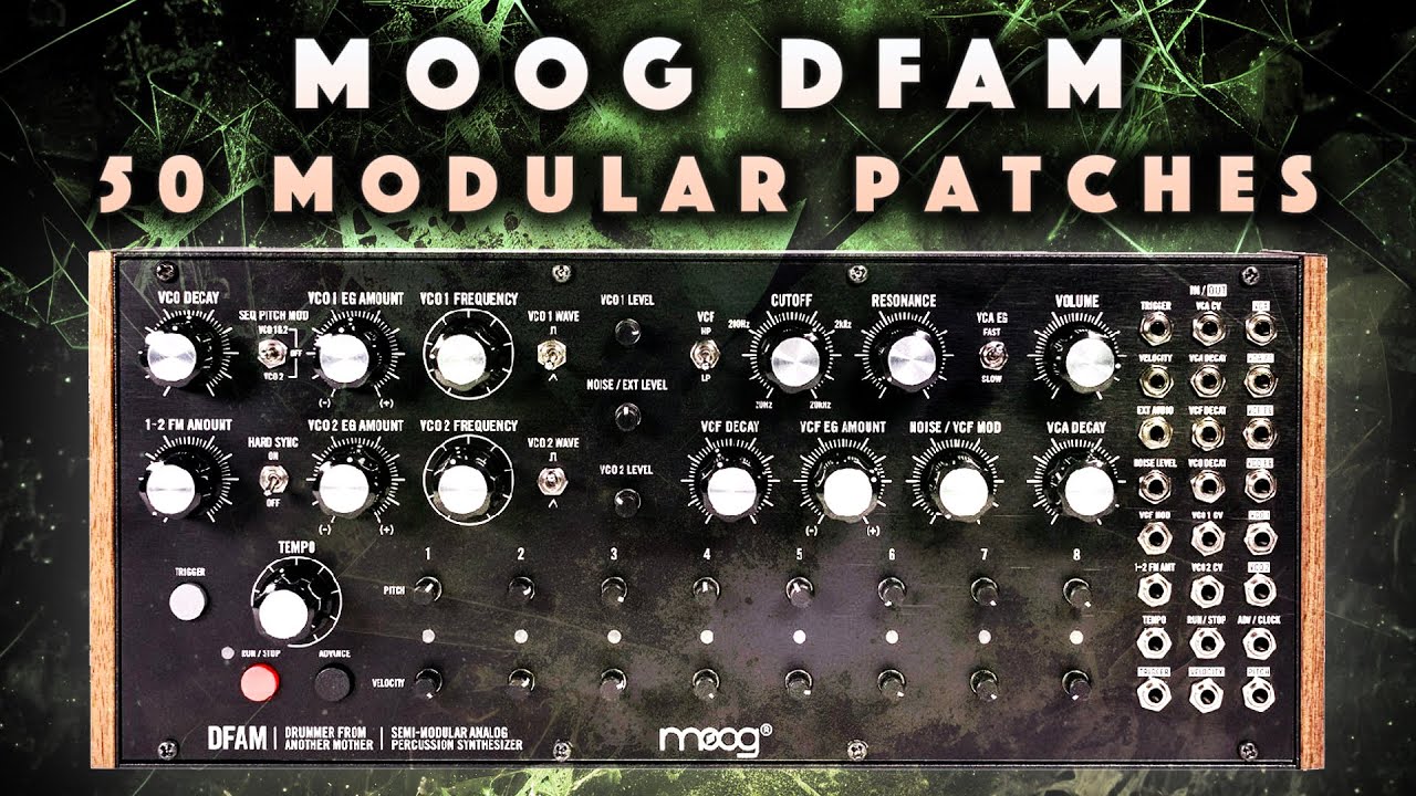 Moog DFAM: Modular Grooves Patches/Patterns. No Talk Demo