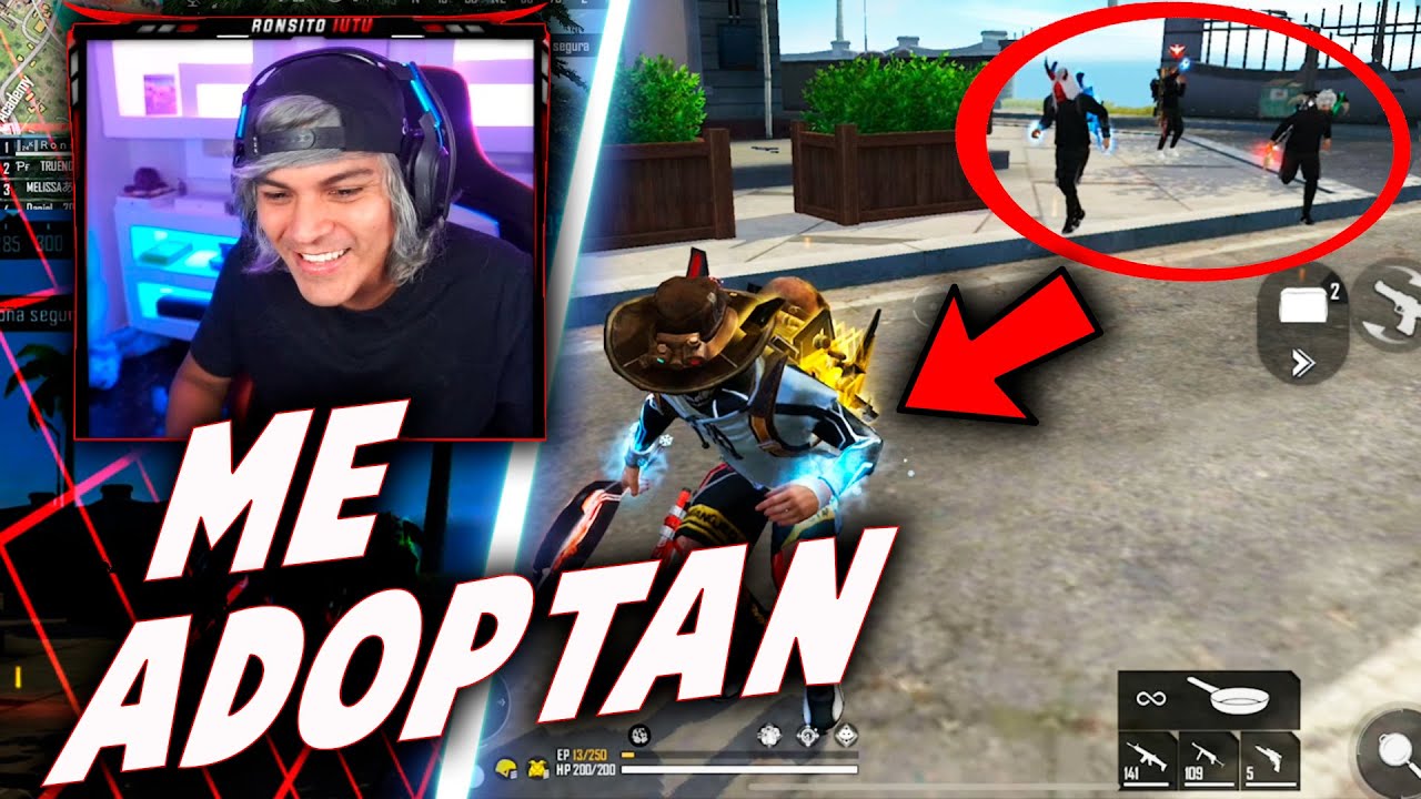 NO CREI QUE ESTA ESCUADRA ME ADOPTARA😱😱//Free Fire | Ronsito