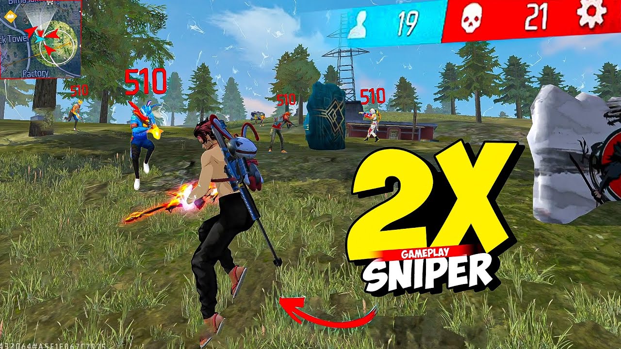 2x Sniper On Fire🔥 Op Solo vs Squad Gameplay🎯 Garena Free Fire