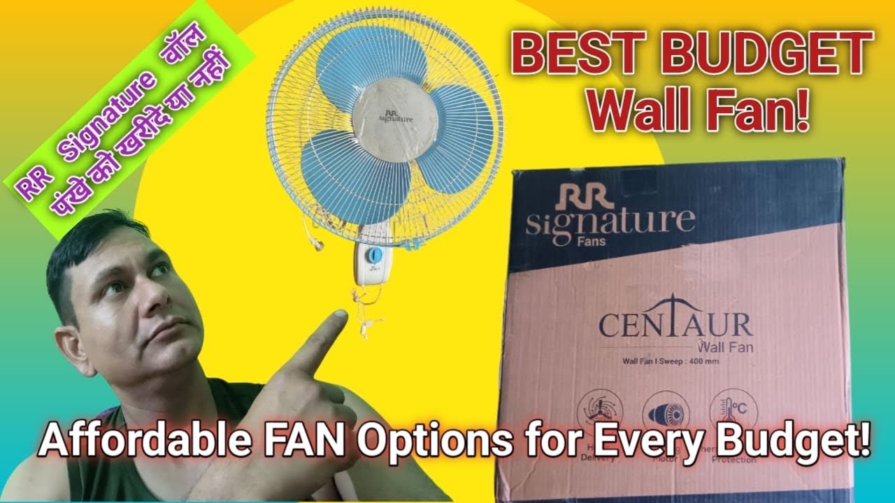 Affordable FAN Options for Every Budget! RR Signature Brings You BEST BUDGET Wall Fan! Best wall fan