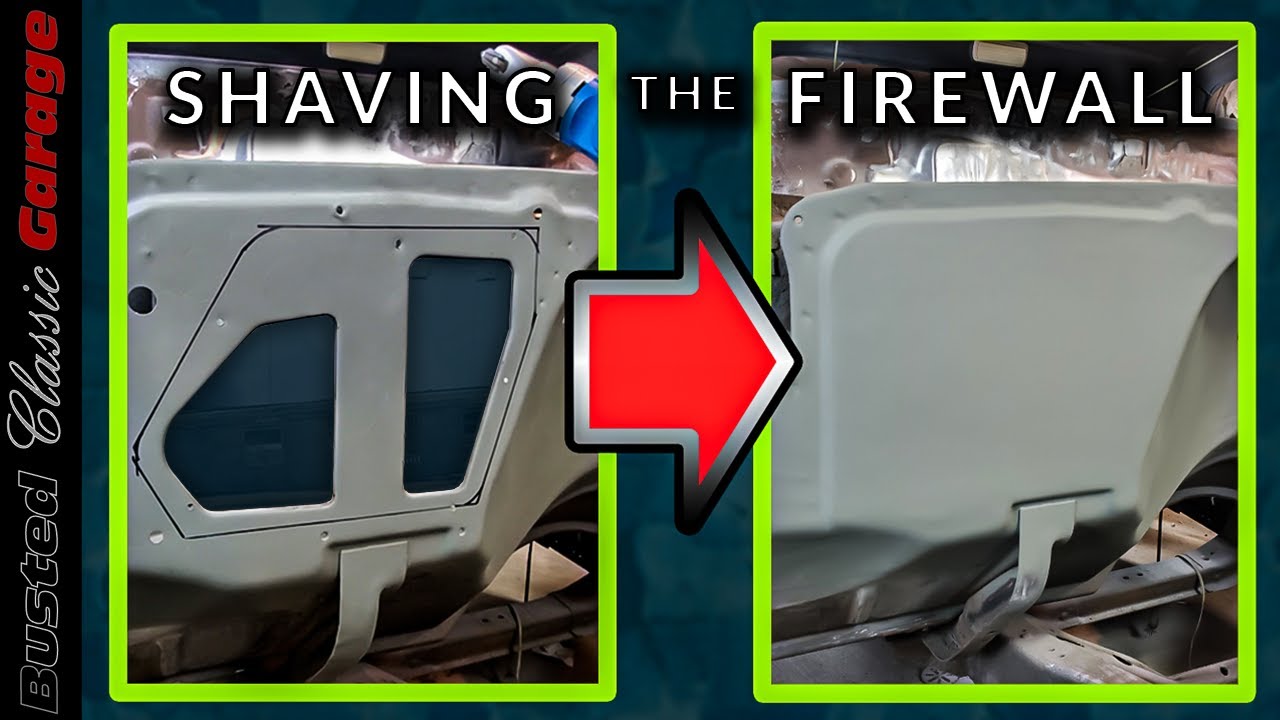 How to do sheet metal fab work on a classic truck for beginners - 1971 Chevy C-10 Firewall shaving