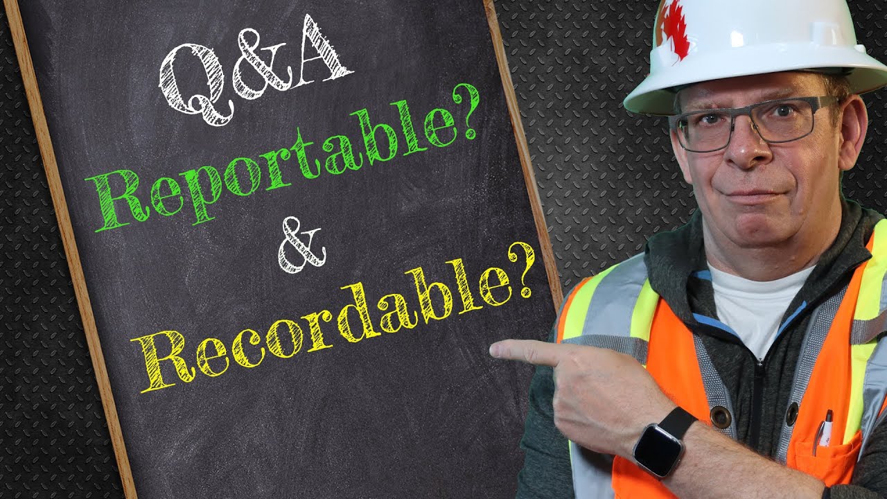 Understanding health and safety reportable and recordable incidents
