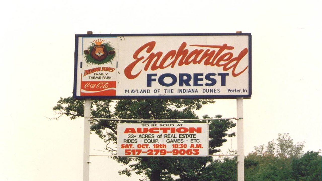 Enchanted Forest Amusement Park Auction 1991. U.S. 20. Chesterton. Porter County, Indiana.