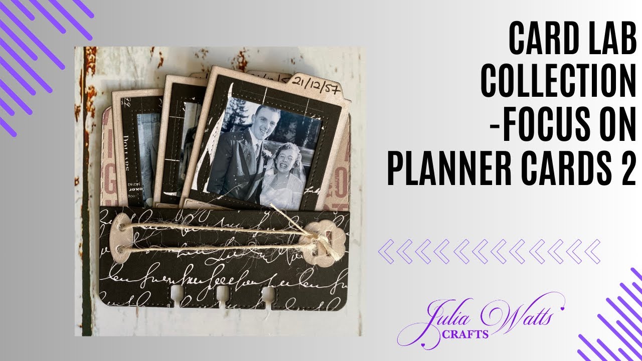 Elizabeth Craft Designs - Card Lab Collection : Planner Card Wedding Memories