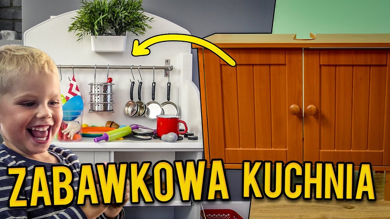KUCHENKA DLA DZIECI ZE STAREJ SZAFKI *domowa metamorfoza