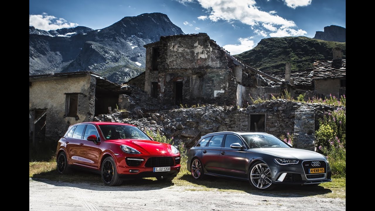 Porsche Cayenne Turbo S vs Audi RS6 english subtitled