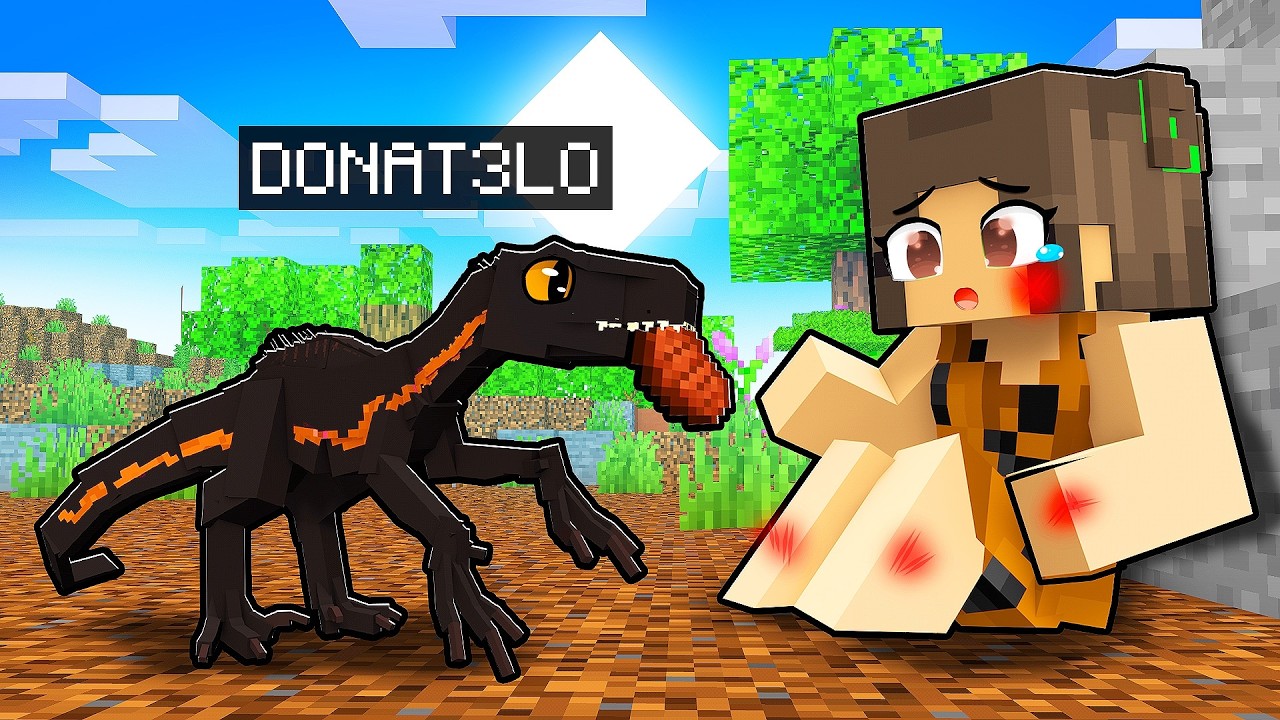NASCI como BEBÊ INDORAPTOR no Minecraft!! ‹ DONAT3LO ›