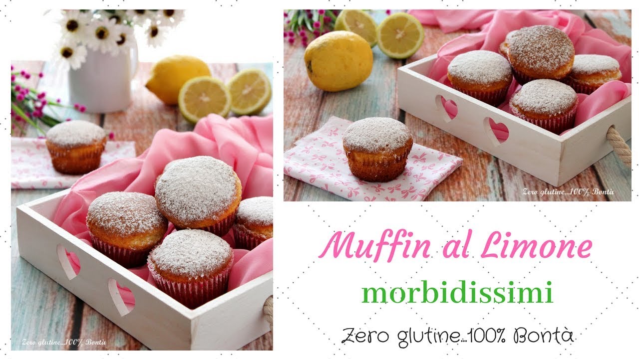 Muffin al limone morbidissimi- Ricetta senza glutine