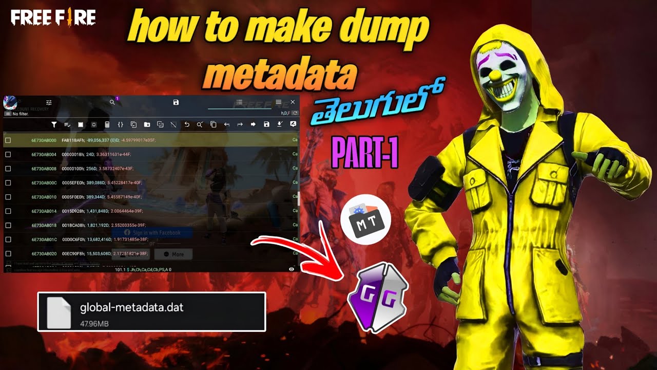 HOW TO MAKE DUMP METADATA||FREEFIRE HACK FILE||FREEFIRE HACKS TELUGU||#freefireconfigfiles#freefire