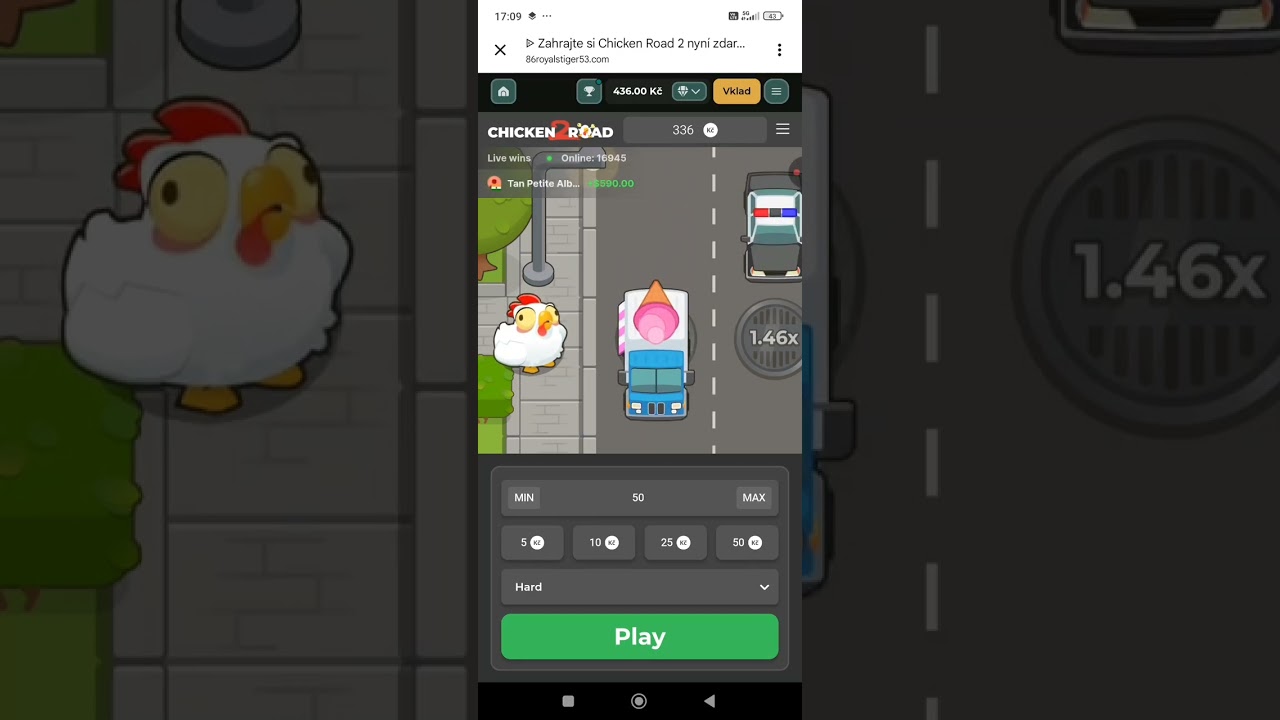 Real Chicken Road 2 Lose all 500 czk as all automat games are set for lose 