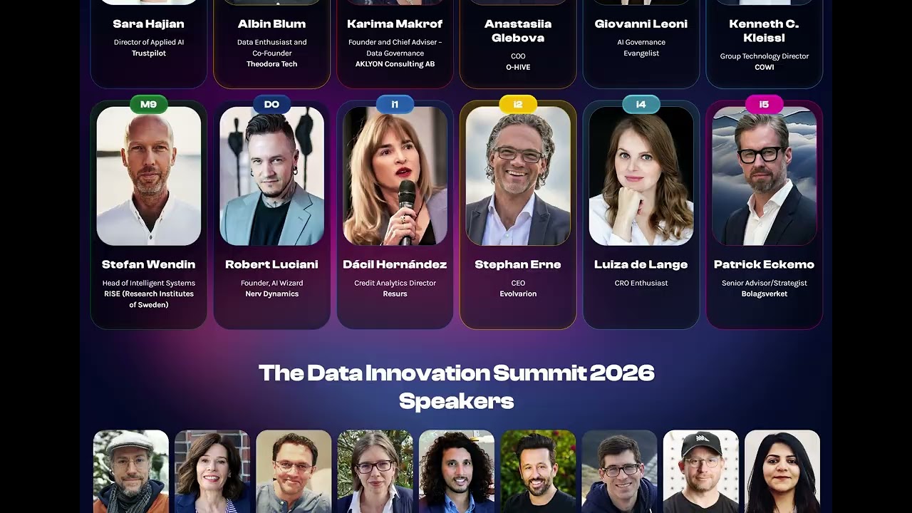 Data Innovation Summit 2026 - Speaker Lineup
