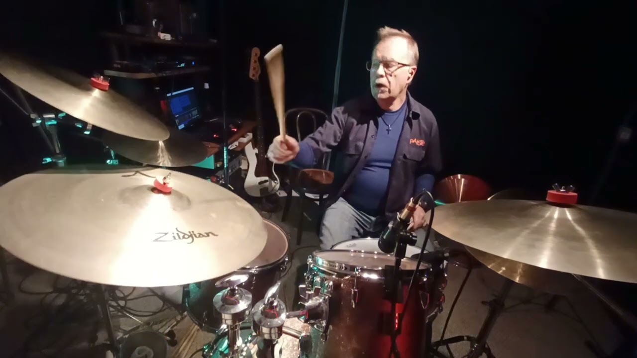 Whispers and Moans - Crowded House - bass and drum cover by  jimflys2