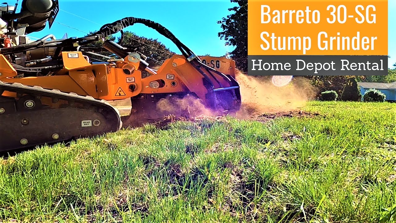 Barreto 30-SG Stump Grinder | Home Depot Rental