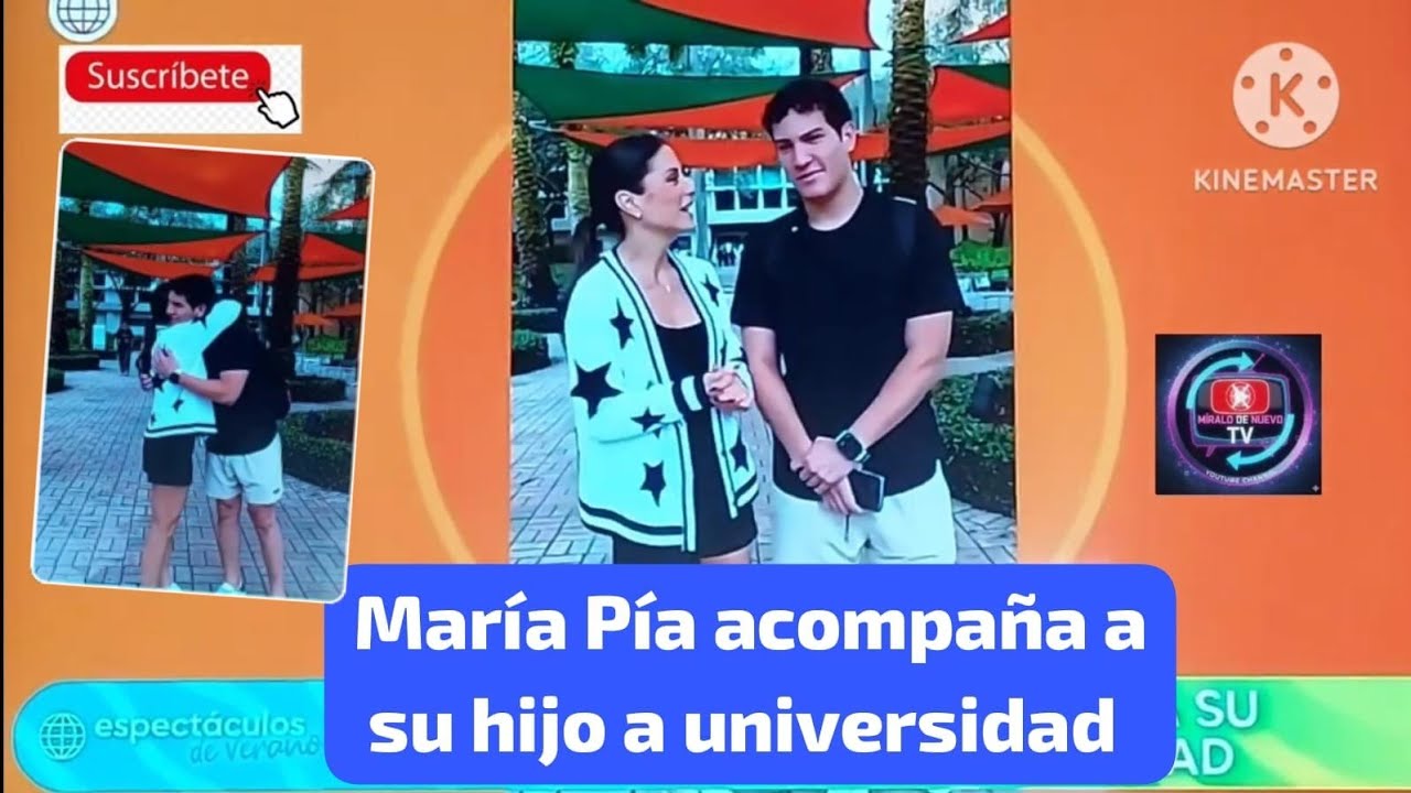 María Pía acompañó a su hijo al primer día de universidad 