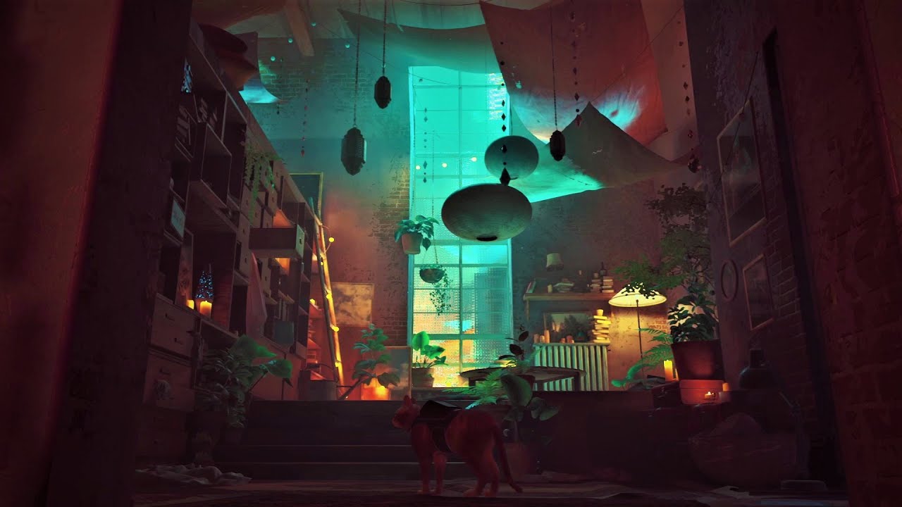 Hanging Out in Clementine's Apartment for 1 Hour - Stray (Video Game Ambience)