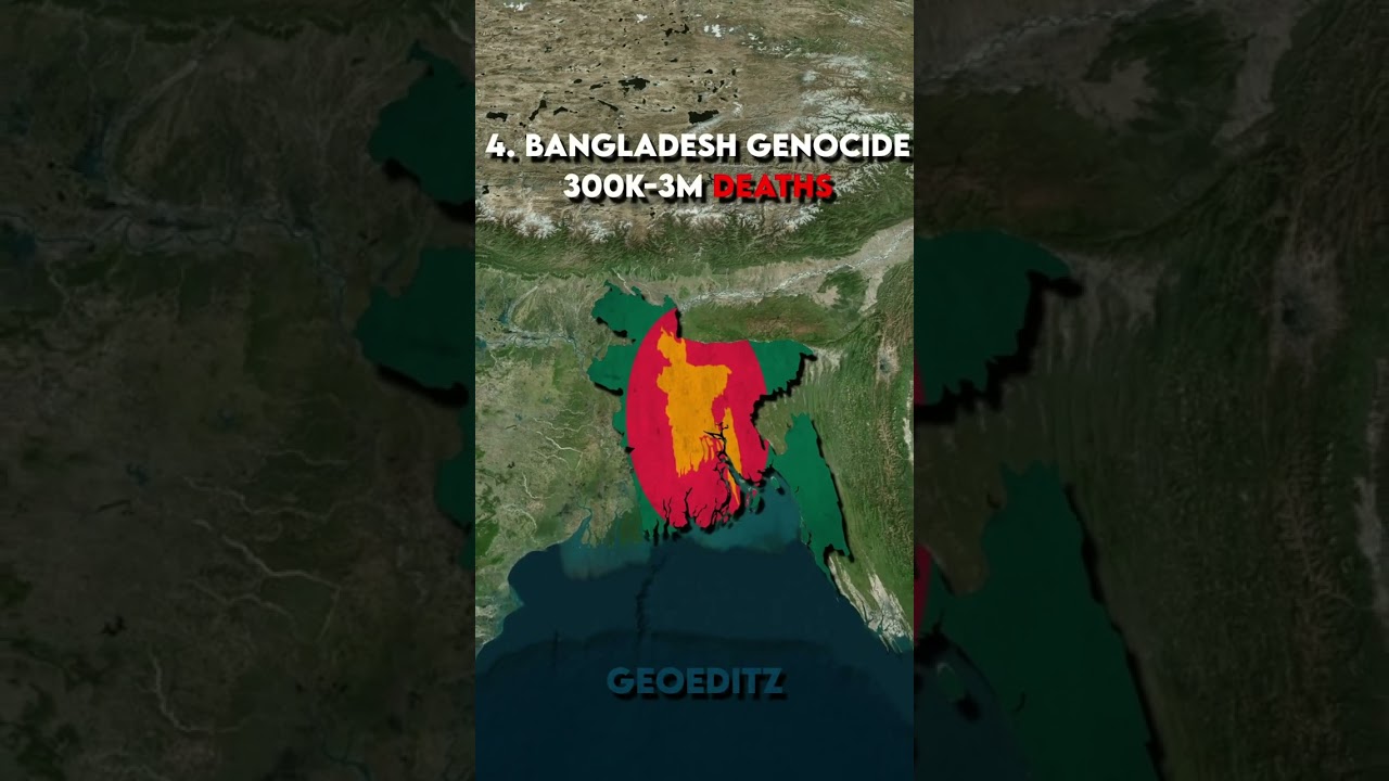 Deadliest Genocides In History #history #geography #shorts #fyp