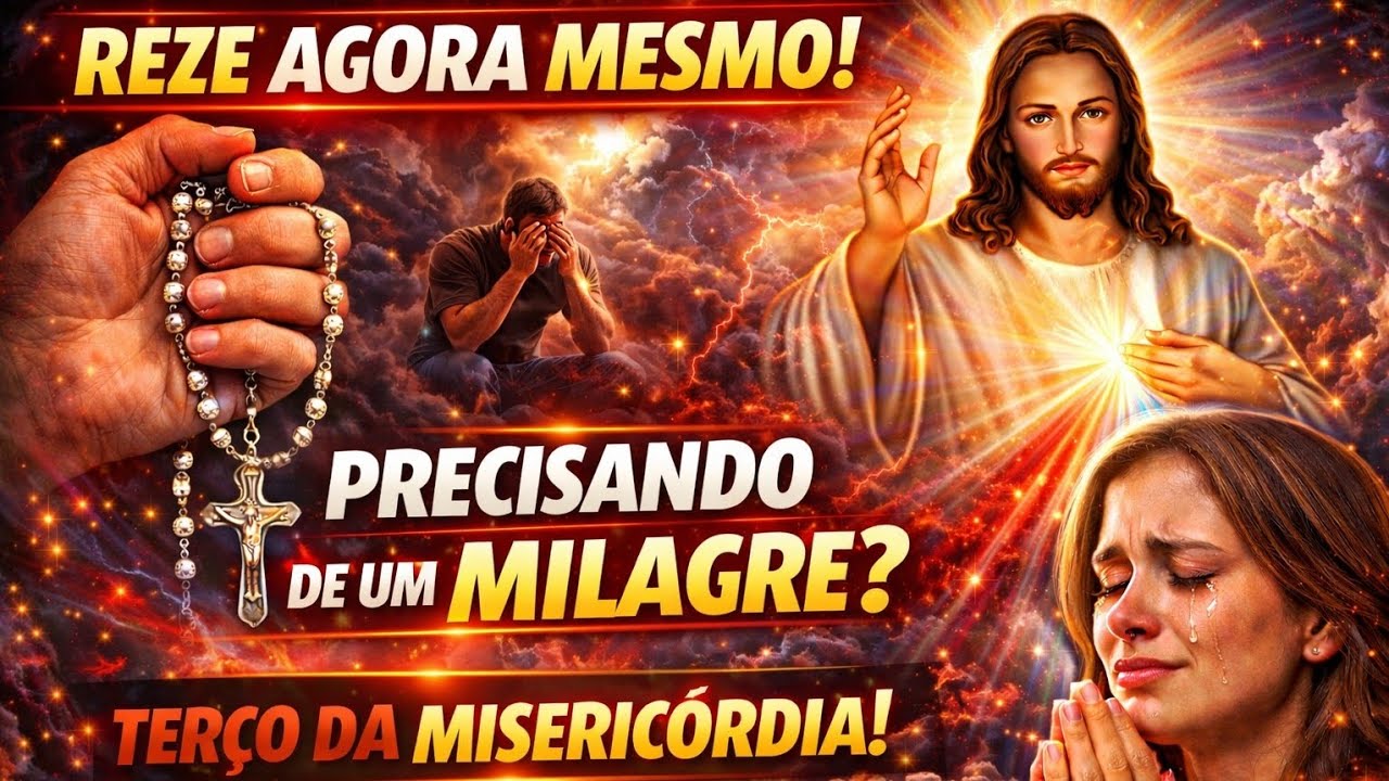  REZE AGORA! O TERÇO DA MISERICÓRDIA QUE TOCA O CÉU 🙏📿