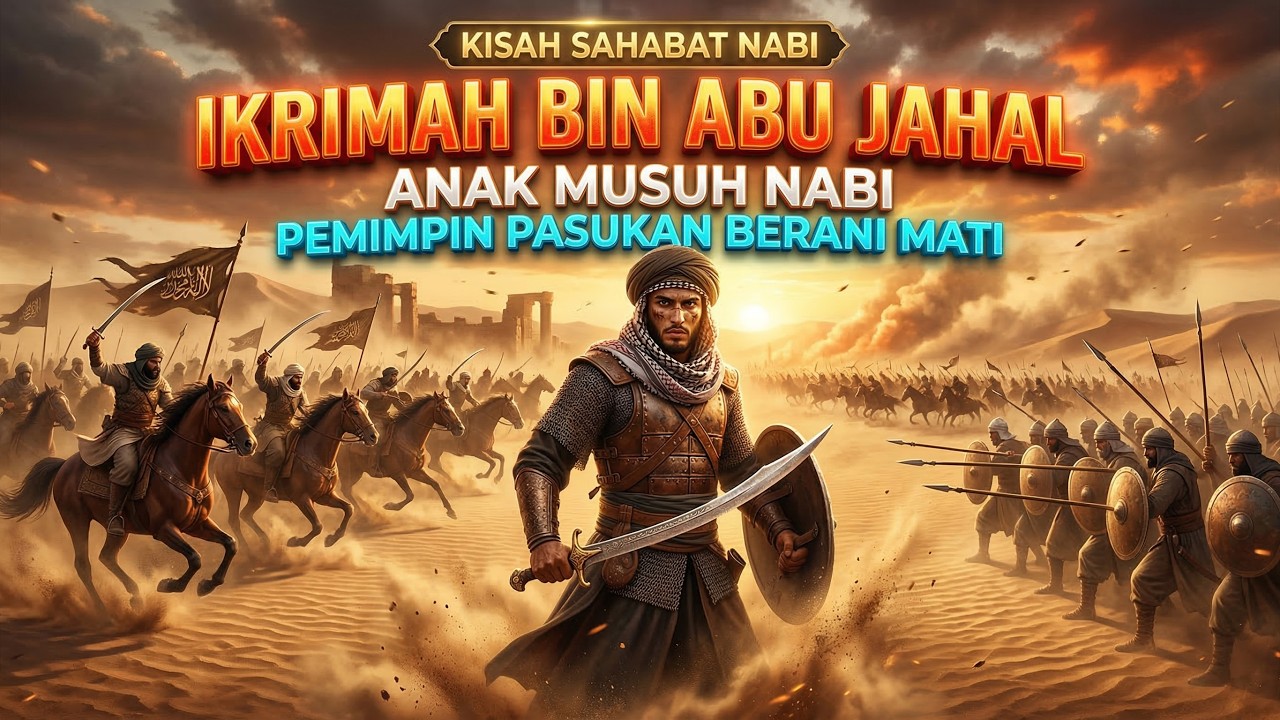 Ikrimah bin Abu Jahal - Kisah Anak Musuh Nabi yang Memimpin Pasukan Berani Mati Saat Perang Badar