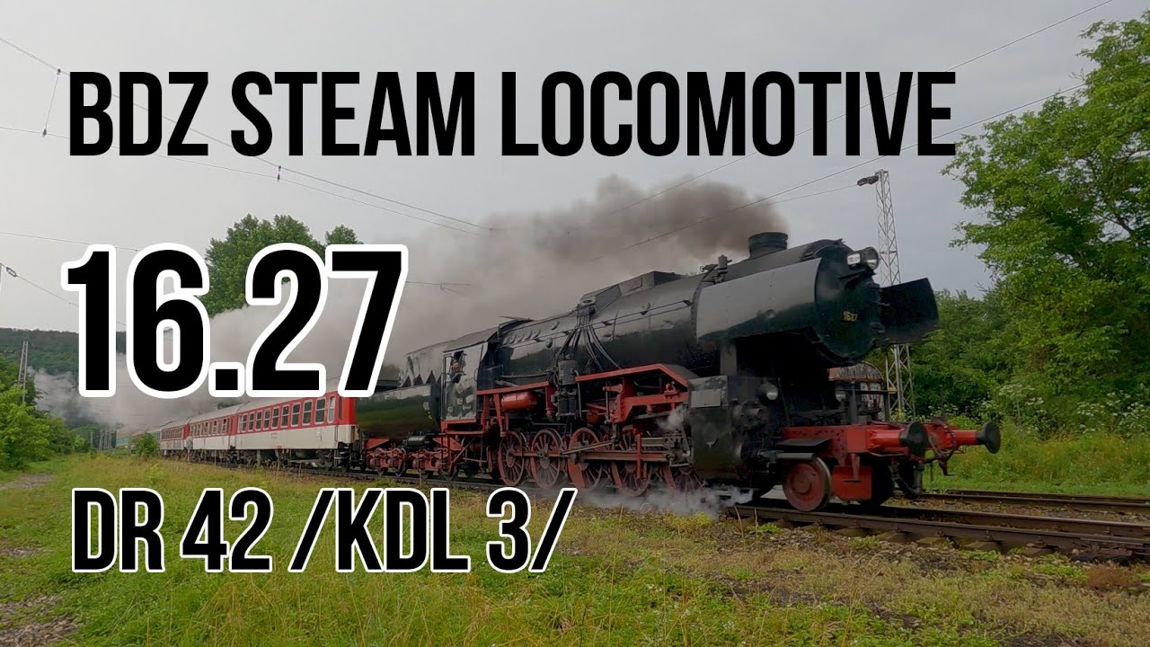Trainspotting (BG) - Steam locomotive 16.27 (DR 42) from Gorna Oryahovitsa to Plachkovtsi