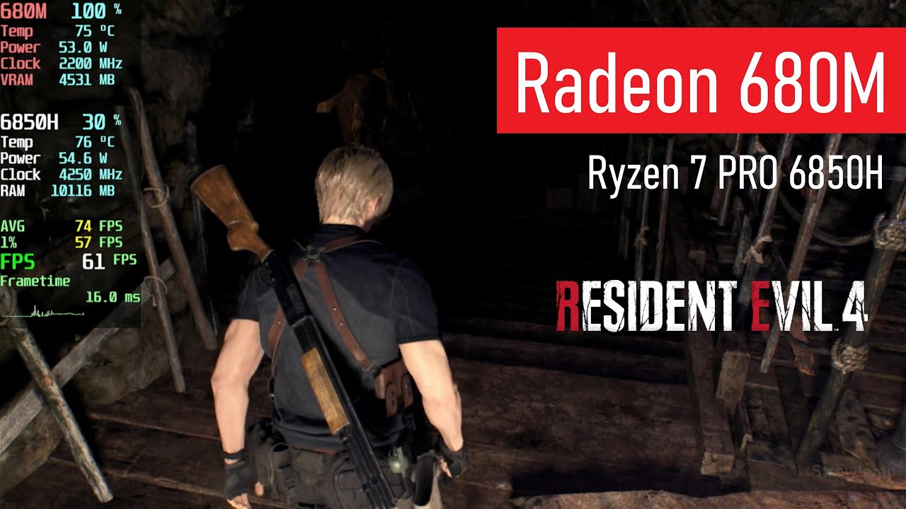 Resident Evil 4 | Radeon 680M (8GB VRAM allocated) | Ryzen 7 PRO 6850H