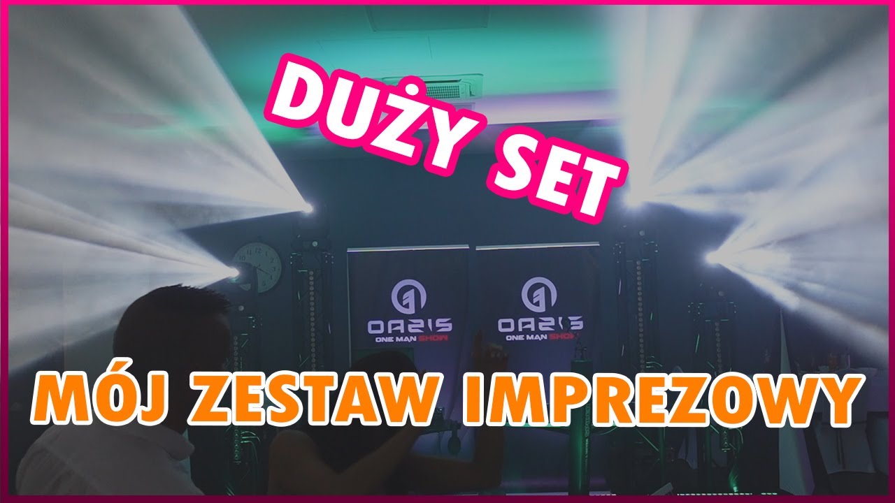 M&Oacute;J ZESTAW IMPREZOWY - DUŻY SET SPRZĘTOWY - OAZIS ONE MAN SHOW - NAGŁOŚNIENIE I OŚWIETLENIE.