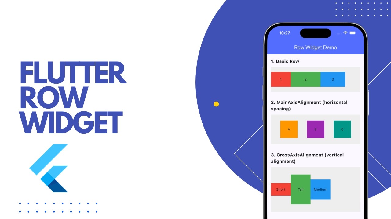 Row Widget in 2 Minutes | Flutter