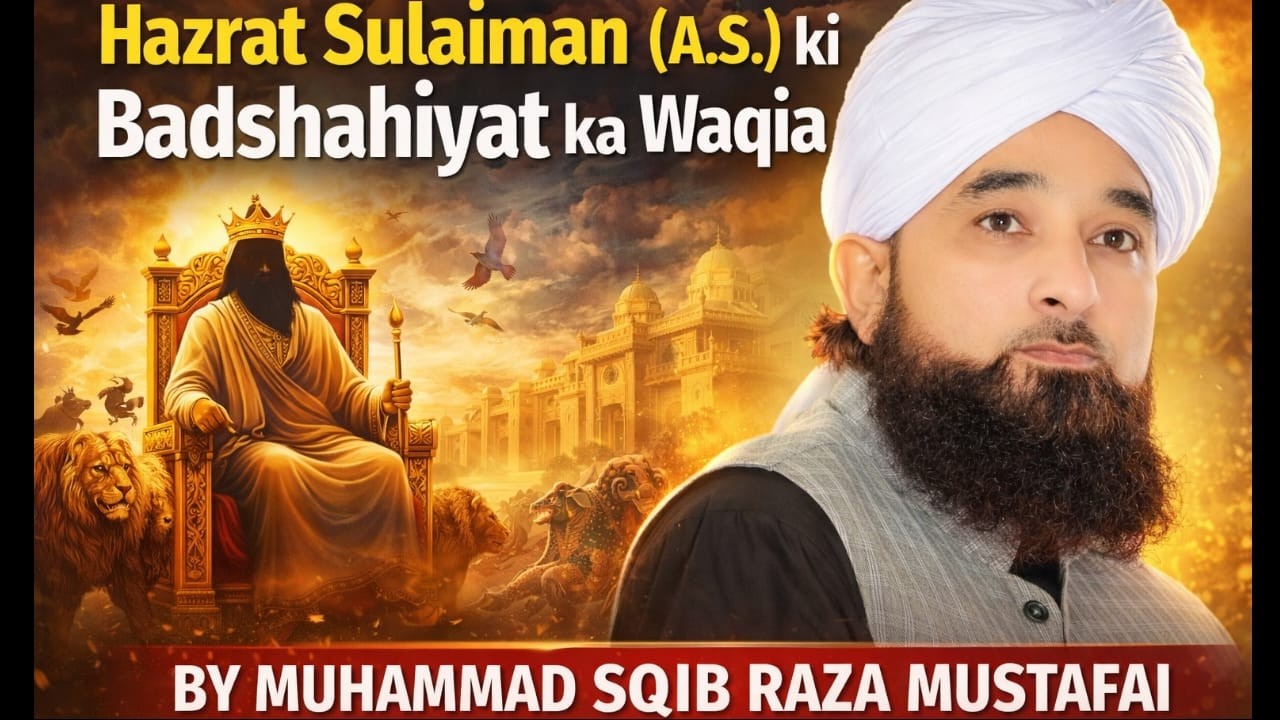 Hazrat Sulaiman A.S Ka Azeem Saltanat Ka Waqia | Emotional Bayan | Saqib Raza Mustafai