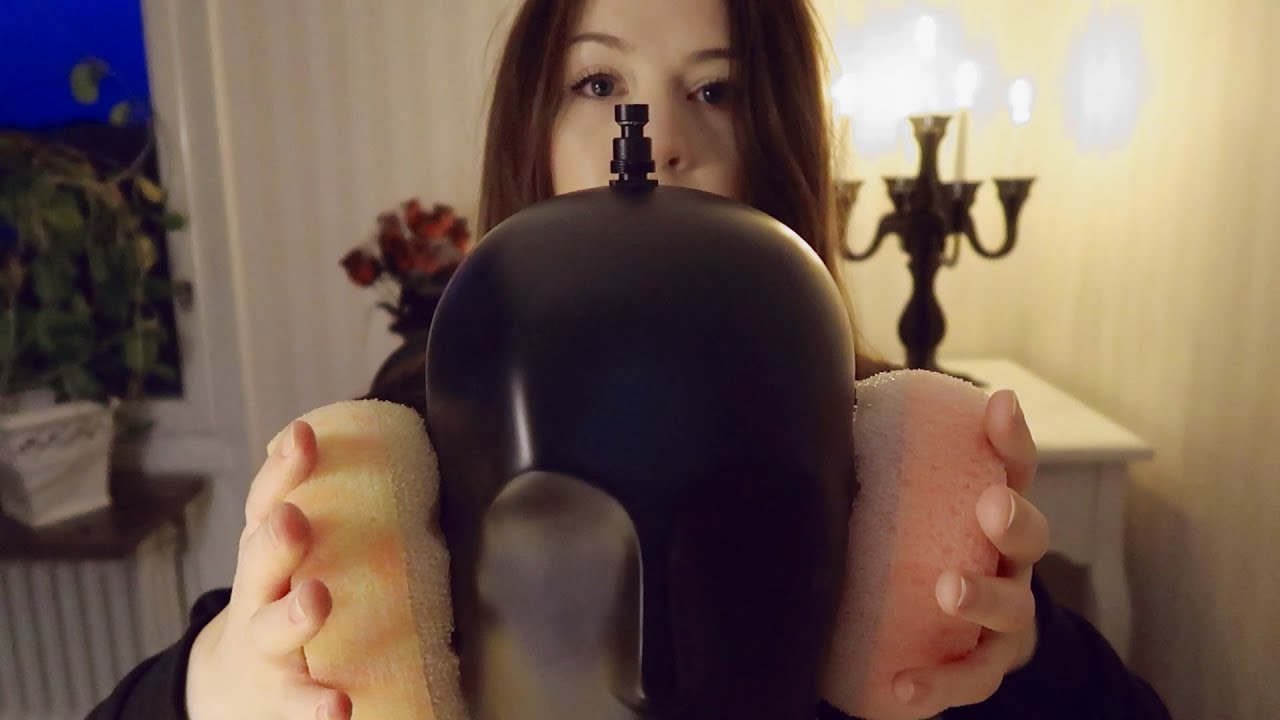 ASMR Sponge and brushing sounds
