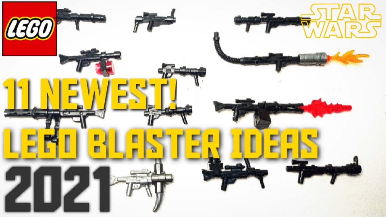 LEGO: HOW TO MAKE CUSTOM STAR WARS BLASTERS AND GUNS (BUILD TUTORIAL)