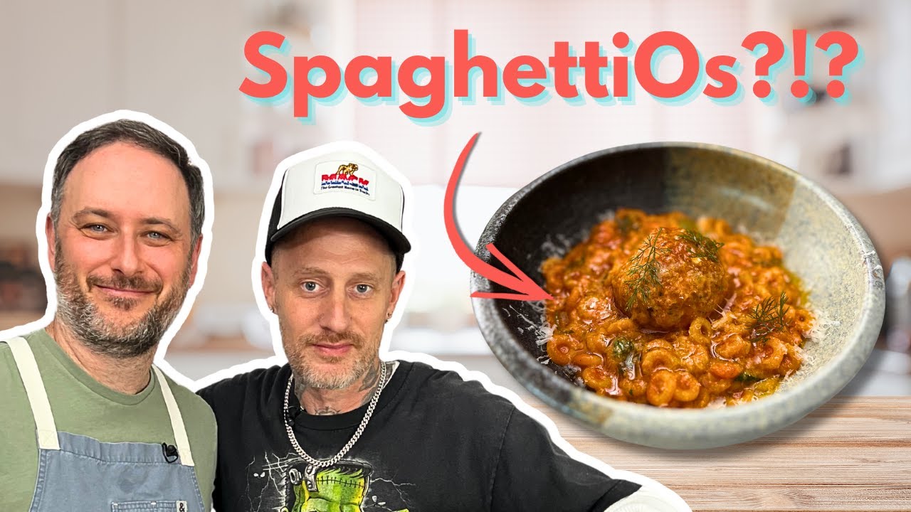 Top Chef Winner Michael Voltaggio Comes Over and Cooks Lunch (The Best SpaghettiOs Ever!)
