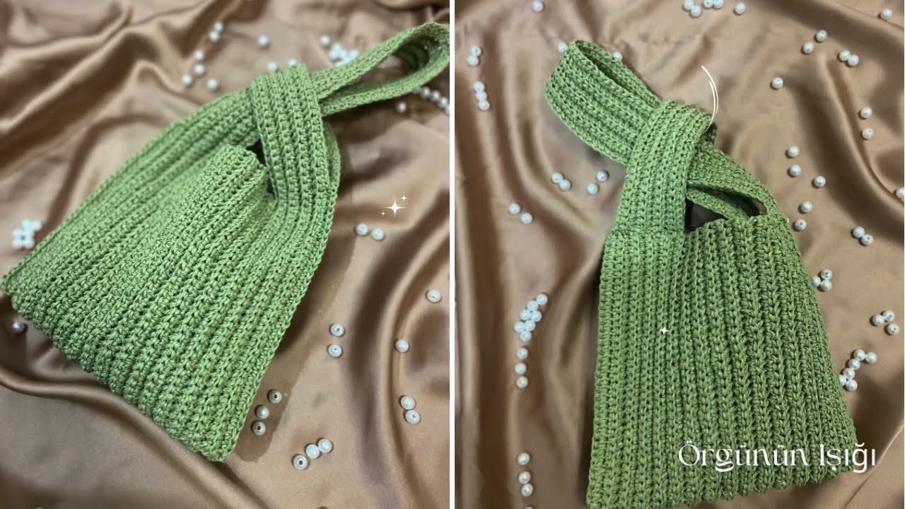 Düğüm Çanta Knot Bag Kağıt İpten çok kolay el çantası