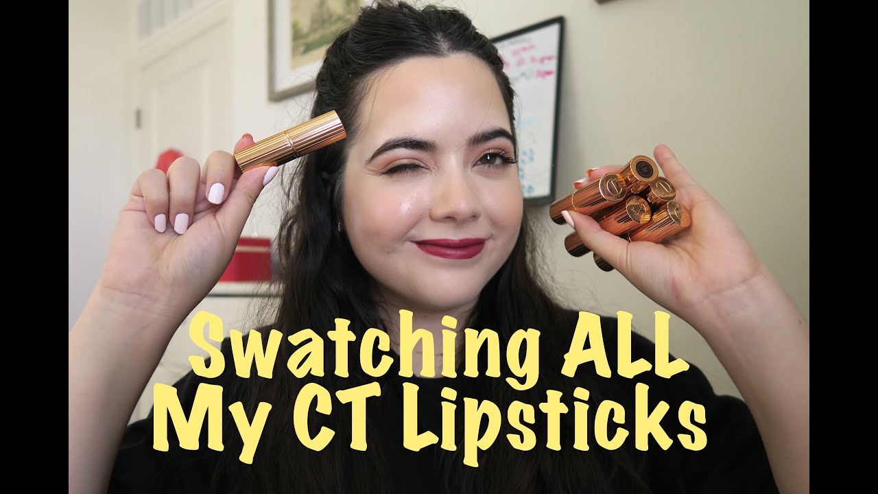 Swatching All of My Charlotte Tilbury Lipsticks!