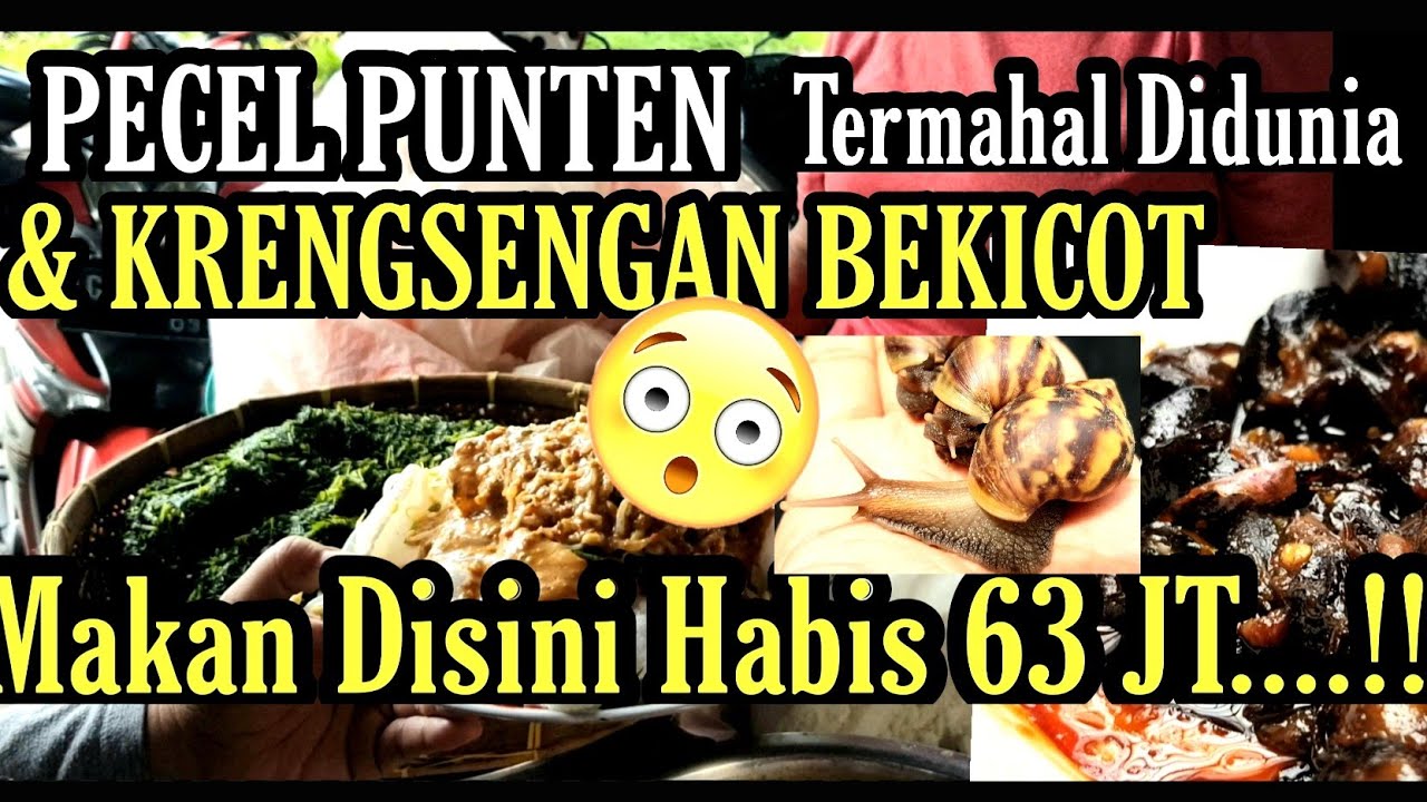 ＃85。 フードスルタン??? 2 PECEL PUNTEN PORTIONS PLUS KRENGSENGAN BEKICOT PAYS 63 MILLION .. !! 本当に？