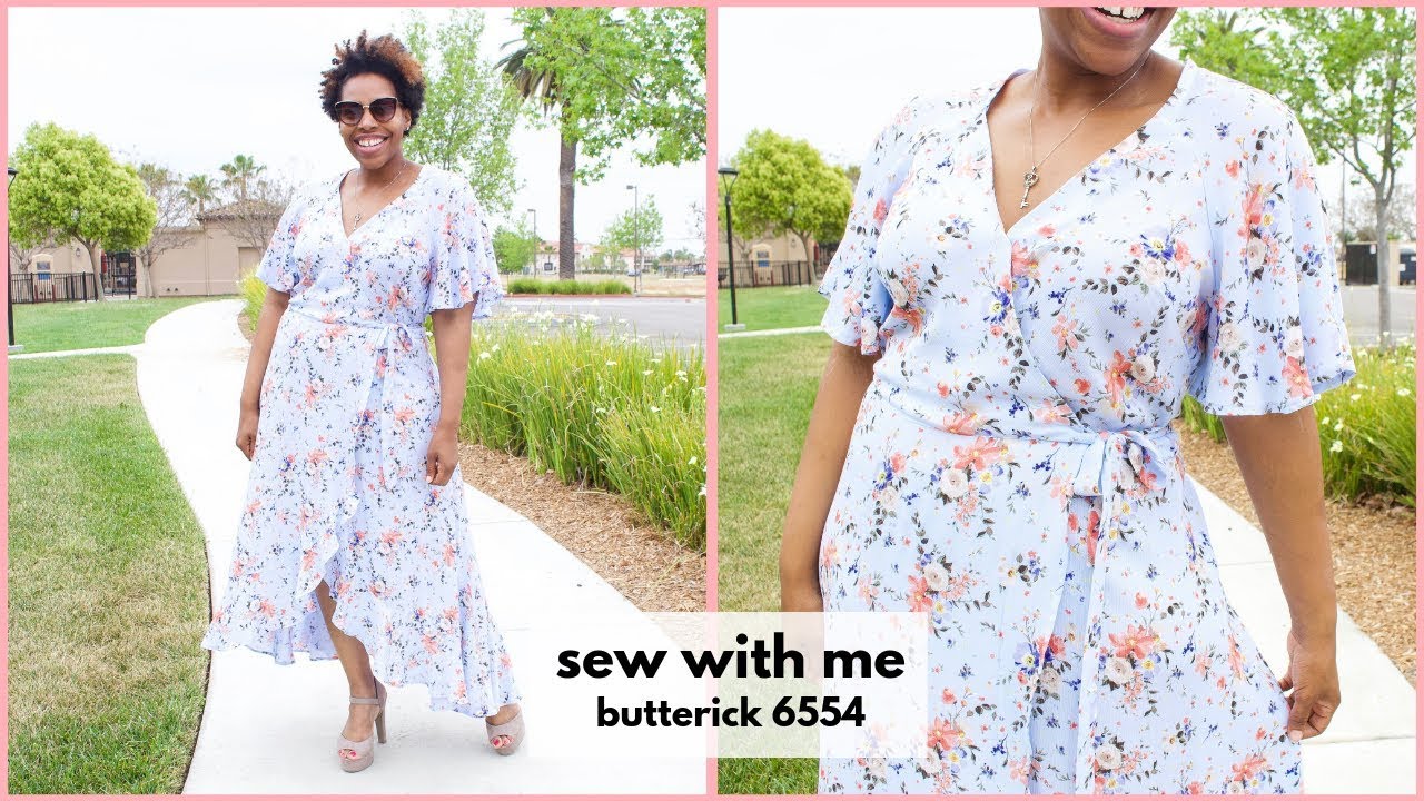 SEW WITH ME: BUTTERICK 6554: WRAP DRESS