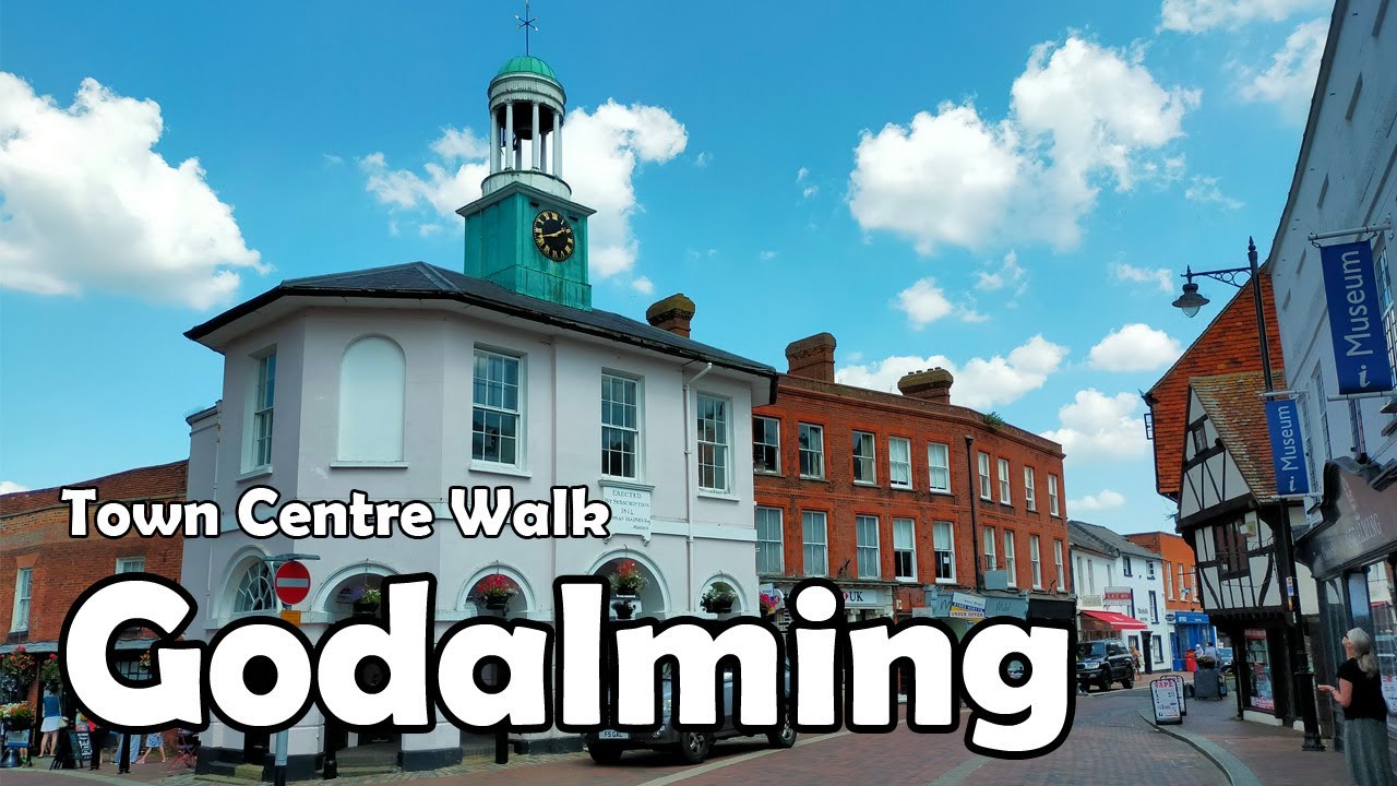 Godalming, Surrey【4K】| Town Centre Walk 2021