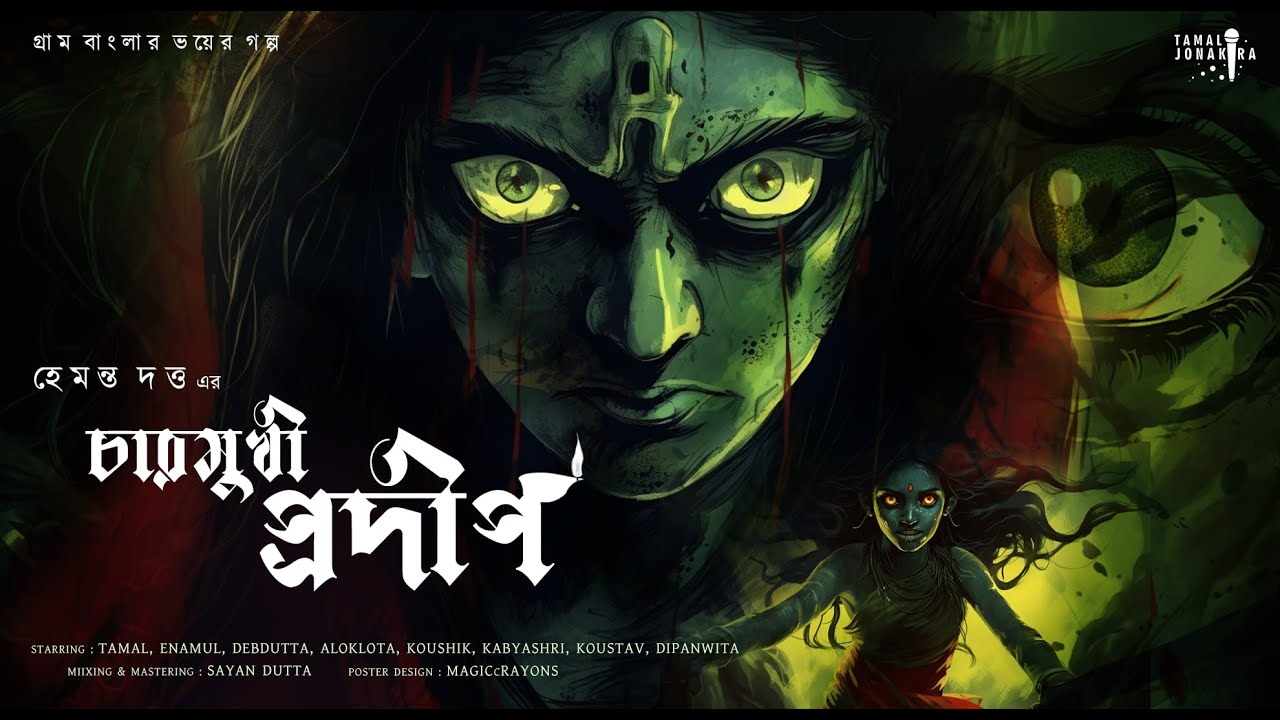 চারমুখী প্রদীপ (গ্রাম বাংলার ভয়ের গল্প !! )| ভুত চতুর্দশী | Hemanta Dutta | Horror Story | Scary !!