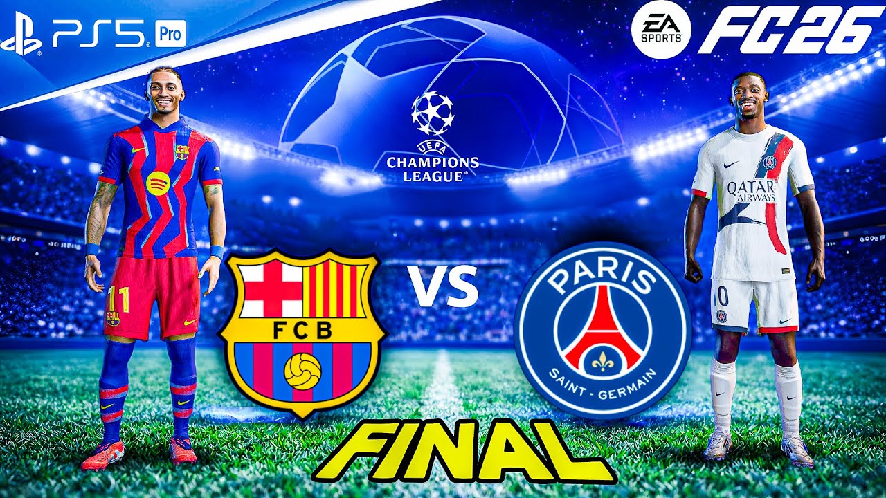 FC 26 - Barcelona Vs PSG - UEFA Champions League 25/26 FINAL - PS5™ Pro [4K60] Gameplay