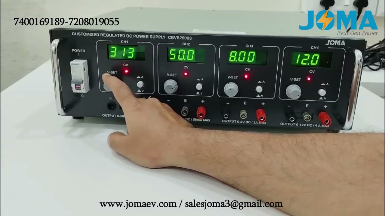 JOMA CBVS25003 CUSTOM BUILT REGULATED DC POWER SUPPLY