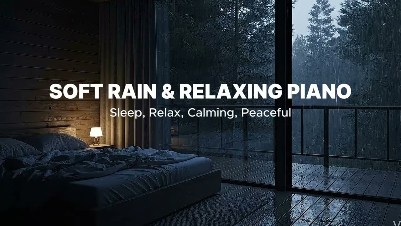 Stress Relief Music with Rain Sounds & Peaceful Piano &ndash; Deep Rest, Calm Mind and Relaxation