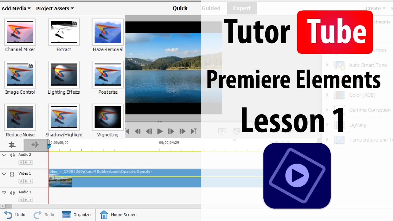 Premiere Elements - Lesson 1 - Exploring the Interface