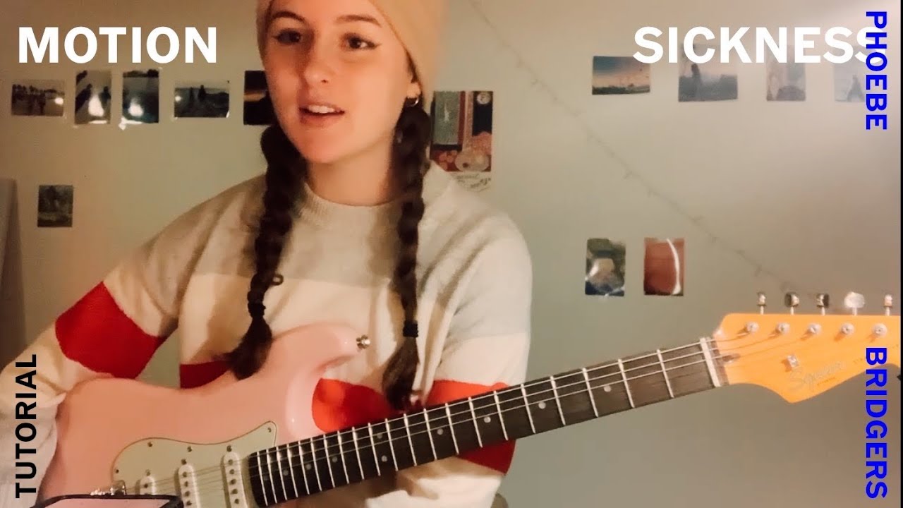 Phoebe Bridgers “Motion Sickness” guitar tutorial / beginner friendly / chord diagrams included