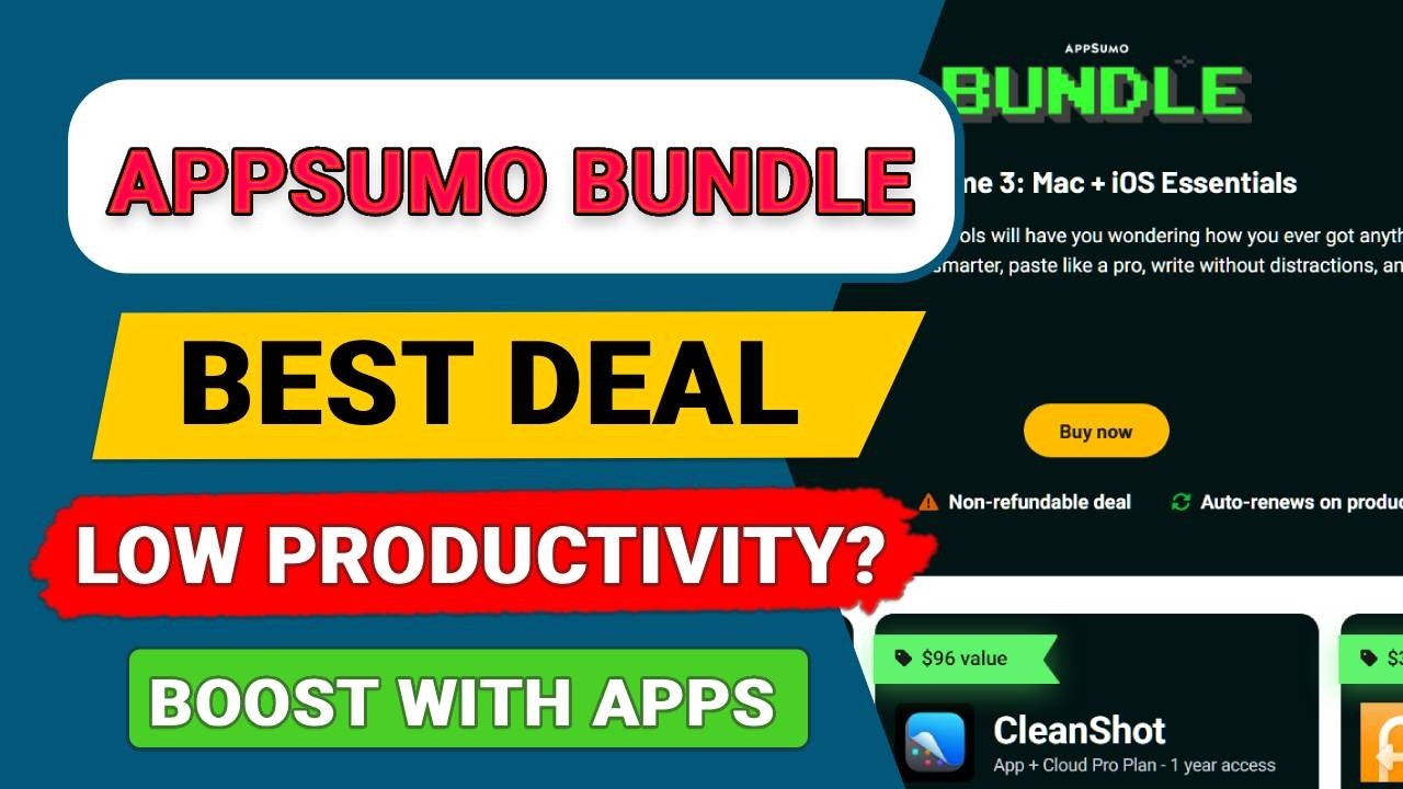 Must-Have Mac & iOS Productivity Tools – AppSumo Bundle Vol. 3 Lifetime Deal 2026