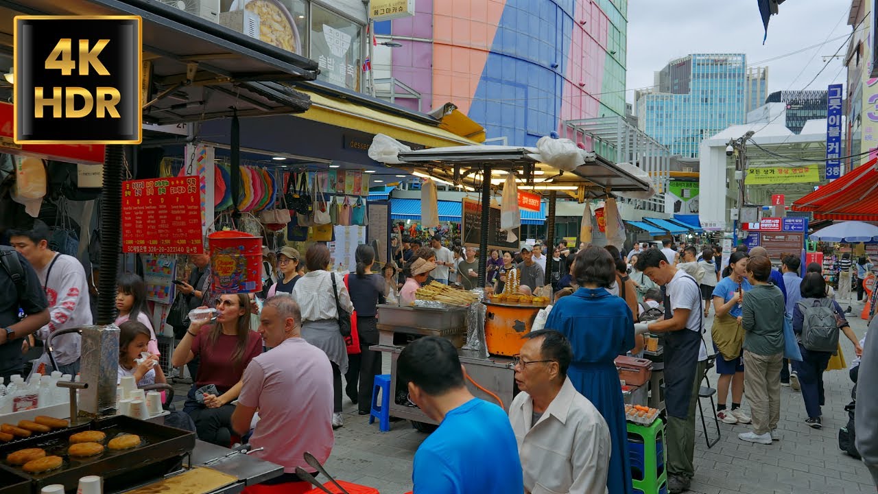Korean Chuseok Holiday Walk - From Namdaemun Market to Myeongdong and Seoul Station | 4K HDR